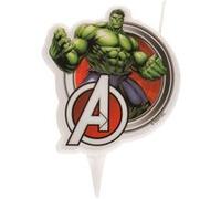 bougie 2d anniversaire hulk 7.5 cm - dekora 346221 Vert G