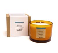 Bougie 3 mèche eau et bergamote. Marron 3 Mèches