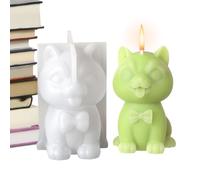 Bougie 3D Animal Candlestick, chandelier en reform Dog Rorm | Forme de silicone flexible pour cire, bougeoirs de chiot pour artisanat, idée cadeau pour les amateurs de ca