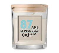 Bougie 87 ans et plus beau que jamais | Candle | Idée Cadeau Anniversaire Fête Original Famille Travail Départ Collègue Retraite Noël