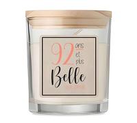 Bougie 92 ans et plus belle que jamais | Candle | Idée Cadeau Anniversaire Fête Original Famille Travail Départ Collègue Retraite Noël