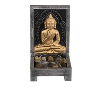 Bougie à Chauffe-Plat en Bois, Bouddha