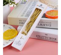 Bougie À Gâteau En Spirale Incurvée Multicolore, 6 Pièces/Lot, En Fil Créatif, Long, Multicolore, Gâteaux Incurvés, Flammes Sûres, Anniversaire Pour Enfants