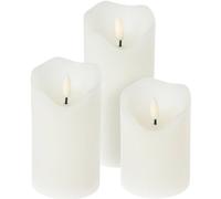 Bougie à Led Set Of 3Sts White