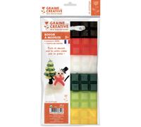 Bougie à modeler 6 barres Couleurs de Noel 240 g