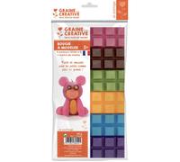 Bougie à modeler 6 barres Couleurs tendance 240 g