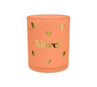 Bougie affective orange merci