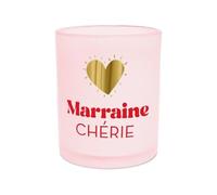 Bougie affective rose marraine cherie