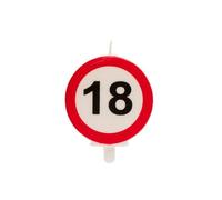 BOUGIE ANNIVERSAIRE 18 ANS PANNEAU 6.3CM Multicolore