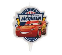 BOUGIE ANNIVERSAIRE 2D CARS 7.5CM Rouge, Bordeaux