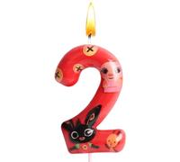 Bougie Anniversaire Bunny, Bougie Bunny 2 Ans, Cake Topper, Décoration de Gâteau, Thème Bougies, Garçons et Filles, Fournitures de Fête, Fête Mariage, Soirée Thème, Anniversaires Enfants