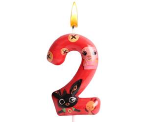 Bougie Anniversaire Bunny, Bougie Bunny 2 Ans, Cake Topper, Décoration de Gâteau, Thème Bougies, Garçons et Filles, Fournitures de Fête, Fête Mariage, Soirée Thème, Anniversaires Enfants