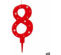 Bougie Anniversaire Nombre 8 (12 pièces)