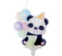 Santex - Bougie Anniversaire Panda 6.4X7.5CM Multicolore