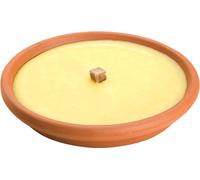 Bougie anti-moustiques à la citronnelle, récipient en terre cuite, 16 cm. / 170 grammes