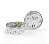 Bougie Aromathérapie - Soja + Essences Naturelles et Bio + Plantes - 100% Naturelles - Vegans - Relaxation - Purification - Énergie - Anti-stress - 170 g AMAKANDU (Sauge et Sel Marine)