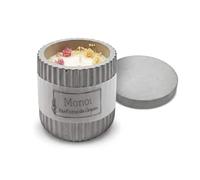 bougie artisanale béton parfumée monoï