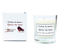 Bougie Artisanale Fabriquée en Côte d'Azur - Parfum Epices de Noël