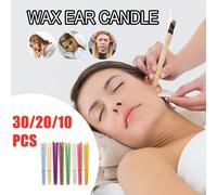 Bougie auriculaire aromatique, thérapie auriculaire par l'aromathérapie, avec une forme de bouche en corne droite. Bâtonnet de soin des oreilles, Nettoyage des oreilles pour salon de beauté 20Pcs rand
