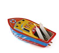 Bougie Bateau Décoration De La Maison, Vintage Bateau Steam Powerd Collectable Jouet Bateau Éducatif Recycler Rétro en Étain Bateau Nouveau PubliéDurable et Attrayant.