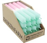 Bougie bâton Dip Dye - Menthe rose pastel 1pc.