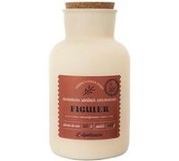 AltoBuy Bougie Beige parfumée avec Couvercle en liège (H27 cm) Senteur figuier