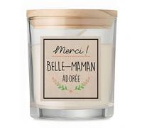 Bougie Belle-Maman Merci Adorée | Candle | Idée Cadeau Belle Mère Fête des Mères Original Anniversaire Fête Famille Amour Noël