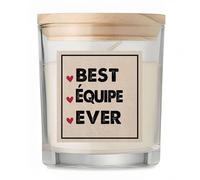 Bougie Best Équipe Ever | Candle | Idée Cadeau Groupe Collectif Collègues Original Travail Départ Collègue Retraite Anniversaire Noël