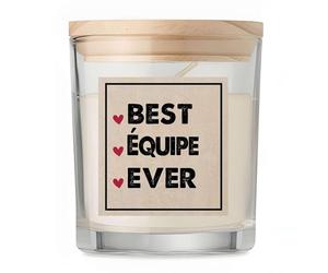 Bougie Best Équipe Ever | Candle | Idée Cadeau Groupe Collectif Collègues Original Travail Départ Collègue Retraite Anniversaire Noël