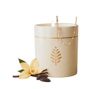BOUGIE-BIJOU Blanche Vanille Tonka | Bracelet Perles Blanches & Cristal Premium | Bougie Parfumée Prête à Offrir | Cadeau Femme Élégant | Fabrication Française | 470g | Les Merveilleuses