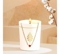 Bougie bijou cadeau collier cœur