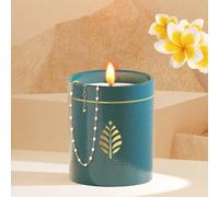 Bougie bijou cadeau collier perles