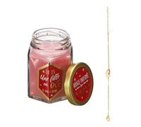 Bougie Bijou Parfumée/Contient un Bracelet Surprise/Existe en 4 Senteurs (Rose)