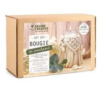 Bougie bohème en macramé à faire soi-même Blanc G