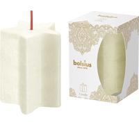 Bougie Bolsius Pillar, Noël, Star Golden Lace, forme d'étoile, 100x70 mm
