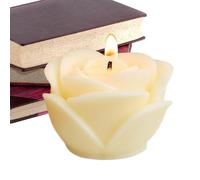 Bougie - Bougie florale décorative, bougie aromatique | Bougie parfumée à la rose élégante, parfum relaxant pour le salon, bougie cadeau pour les occasions spéciales, cire naturelle écologique