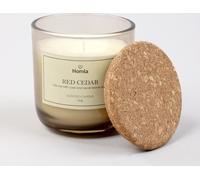 Bougie Bougie parfumée Bougie décorative VERDE Bois de cèdre rouge Bougie parfumée 240 g HOMLA