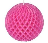 bougie boule ø9.2*h8.7cm tropical coloris rose Rose G