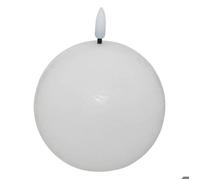 Bougie boule à led ""Molia"" D12cm blanc - Atmosphera createur d'interieur