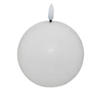 Atmosphera – Bougie boule à LED Molia – 12 cm – Blanc