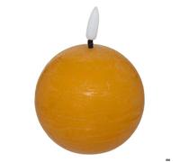 Bougie boule à led ""Molia"" D12cm jaune - Atmosphera createur d'interieur