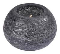 Bougie Boule Déco "Rustique" 13cm Noir Noir G