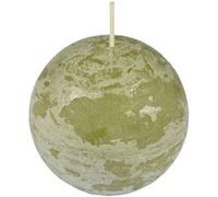 Homéa, Bougie Boule D7,5 x H7 cm Rustique Coloris Tilleul