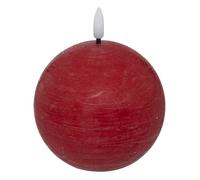 Créateur d'intérieur - Bougie Boule à LED Molia 10cm Rouge