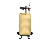 Bougie by The Hour 80-Hour Recharge, Métal, Jaune, Vertical Candle
