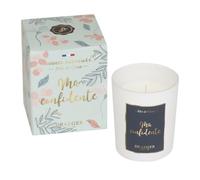 DRAEGER PARIS – Bougie cadeau blanche parfumée Rêve de coton «Ma Confidente» 100% cire végétale 40h