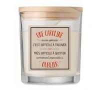 Bougie Caroline aussi Géniale | Candle | Idée Cadeau Anniversaire Famille Travail Départ Collègue Retraite Noël