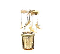 Bougie Carrousel, Lampe à thé Rotative Tournante Bougie, Bougeoir Rotatif (Pas de Bougies), Rotation Dépendante de la Chaleur, Décoration Intérieure, Cadeaux (Fée)