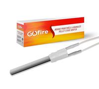 Bougie céramique d'allumage pour poêle à granulé compatible EDILKAMIN/PALAZZETTI/FONTE-FLAMME/RAVELLI/TRESCO (111/78mm - Ø11,55mm - 300 W - lisse)
