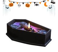 Bougie Cercueil d'halloween - 12 x 7 x 5 cm - Décoration parfumée en de soja - Élégante pièce maîtresse de Table, Appartement, Ferme, fête d'anniversaire | Bougie Confortable pour Bureau, Cadeau